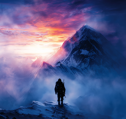 Engineer reviewing turbine blade drawings and 3D models