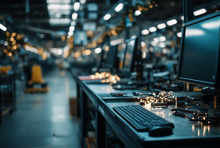 CNC machining equipment line at JINYOUNG TBX