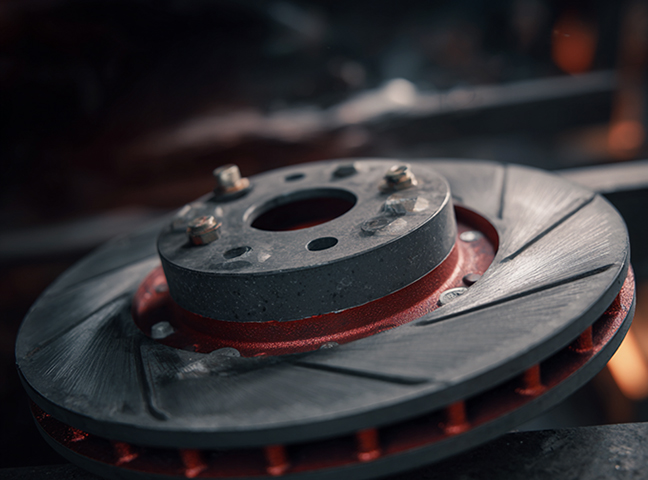 Multi-stage compressor rotor with stacked discs